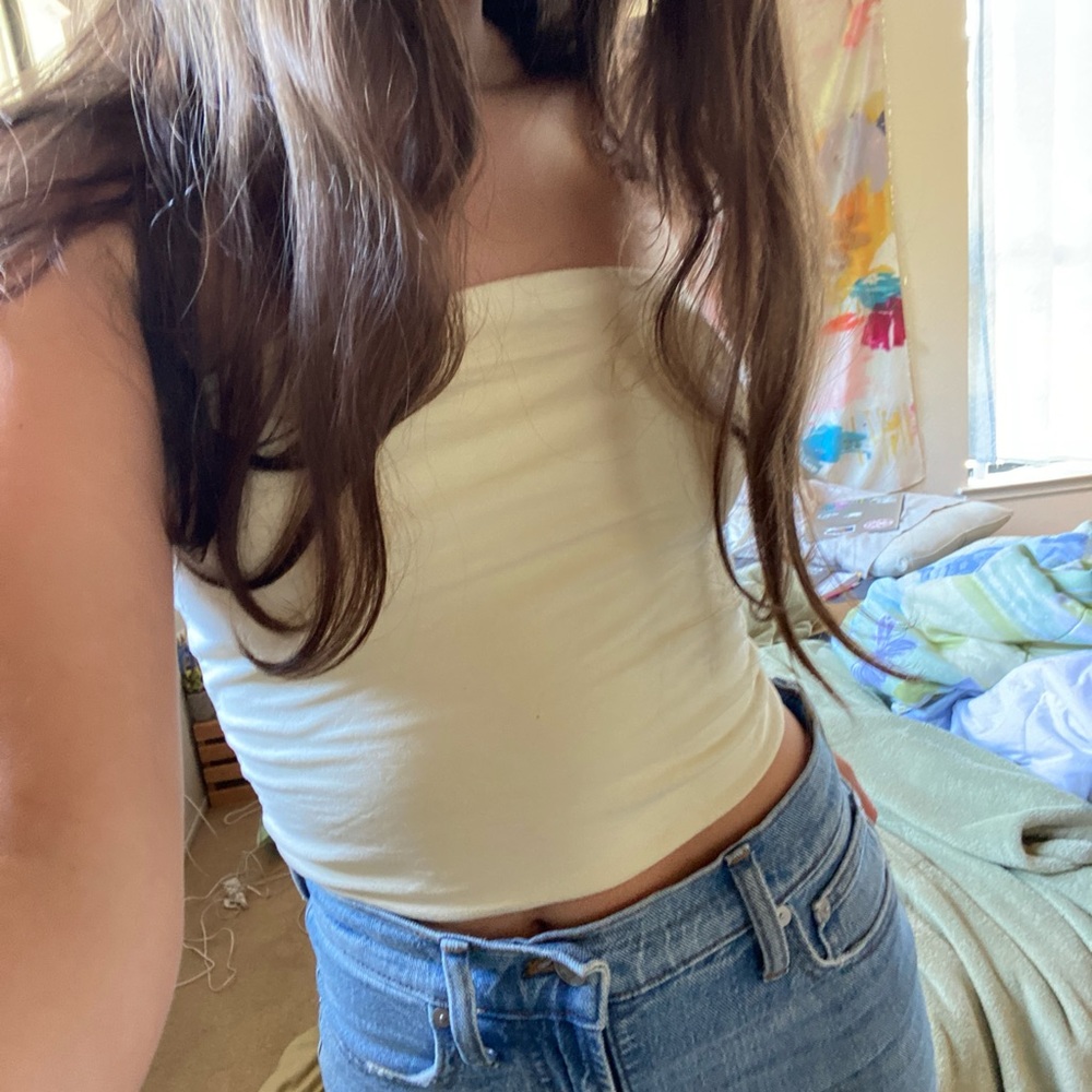Brandy Melville Yellow Tube Top